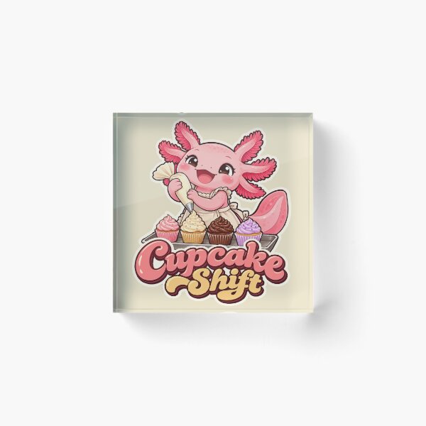 Item preview, Cupcake Shift – Funny Axolotl Cupcake Baker & Cake Decorator designed and sold by HH Design House.