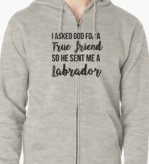 Sudadera con capucha y cremallera True Friend Labrador