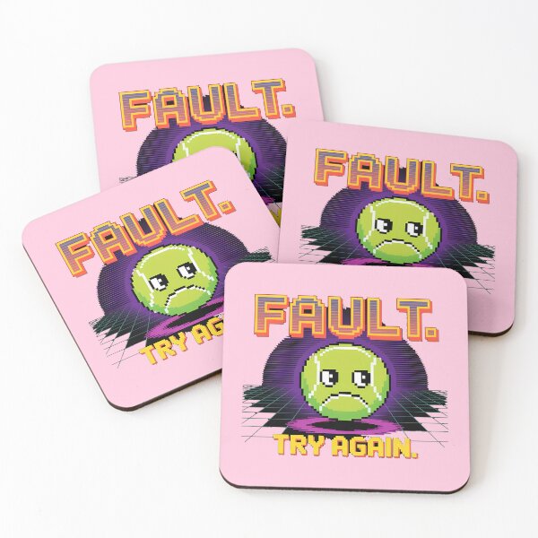 Item preview, Fault Try Again Sad Tennis Ball Pixel Art designed and sold by LV-creator.