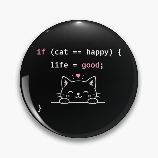 Item preview, If Cat == Happy – Life = Good Color designed and sold by CtrlAltLaugh.