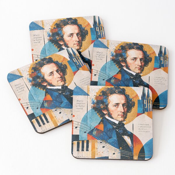 Item preview, Felix Mendelssohn Bartholdy Art Painting – Romantic Music Legend designed and sold by GalleryKauffeld.