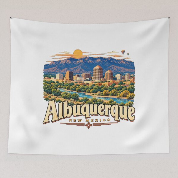 Item preview, Vintage Albuquerque New Mexico Travel Souvenir Landmark Gift designed and sold by MichaeIRellov.
