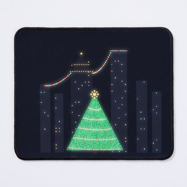 Item preview, Columbus Ohio Christmas Lights Skyline | Holiday Night Design designed and sold by Robert Lucio.