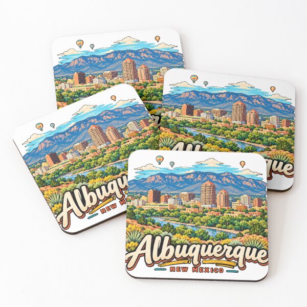 Item preview, Hand Drawn Albuquerque New Mexico Travel Souvenir Landmark Gift designed and sold by MichaeIRellov.