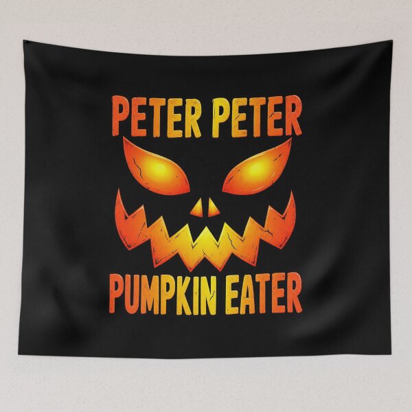 Item preview, Peter Peter Pumpkin Eater Scary Halloween Face designed and sold by Gargamal.