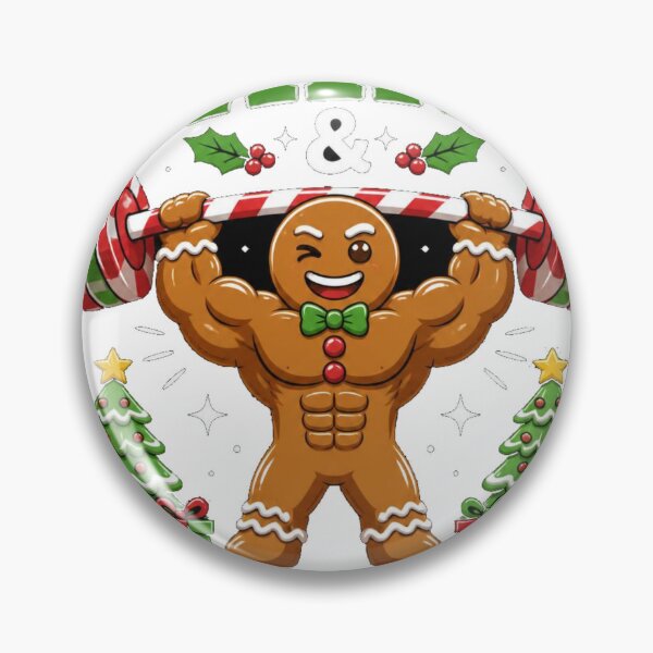 Item preview, Funny Gingerbread Fitness Christmas T-Shirt designed and sold by kaream1308.
