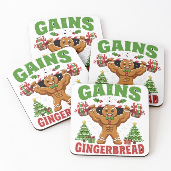 Item preview, Funny Gingerbread Fitness Christmas T-Shirt designed and sold by kaream1308.