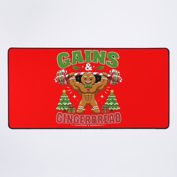 Item preview, Funny Gingerbread Fitness Christmas T-Shirt designed and sold by kaream1308.