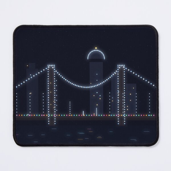 Item preview, Cincinnati Christmas Lights Roebling Bridge | Holiday Night Design designed and sold by Robert Lucio.