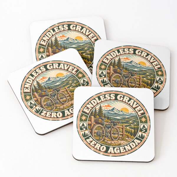 Item preview, Endless Gravel Zero Agenda Outdoor Biking Badge designed and sold by Win Hardy.