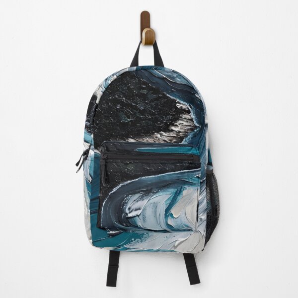 Item preview, Dark coastline and deep blue sea – Abstract seascape designed and sold by Artdavesalzburg.