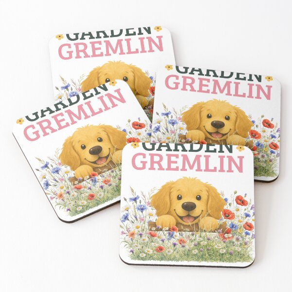 Item preview, Garden Gremlin – Playful Dog in a Flower Garden designed and sold by Uvclick.