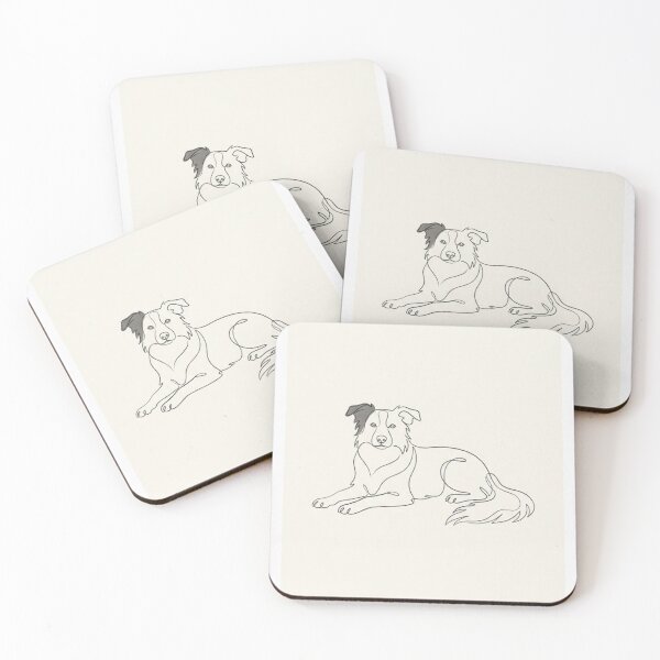 Item preview, Border Collie | Minimalist Continuous Line Art Herding Dog Print designed and sold by Zaramodo.