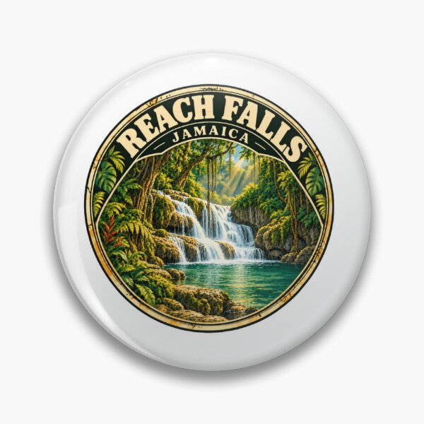 Item preview, Reach Falls Jamaica Waterfall Caribbean Island Travel Vacationer designed and sold by Simsimah26Parks.