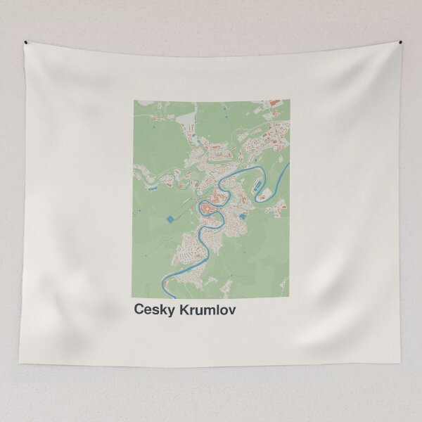 Item preview, Cesky Krumlov Minimalistic Map Art designed and sold by MapsNerd.