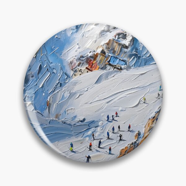 Item preview, Val-d'Isère – Skiers in the alpine winter landscape designed and sold by Artdavesalzburg.