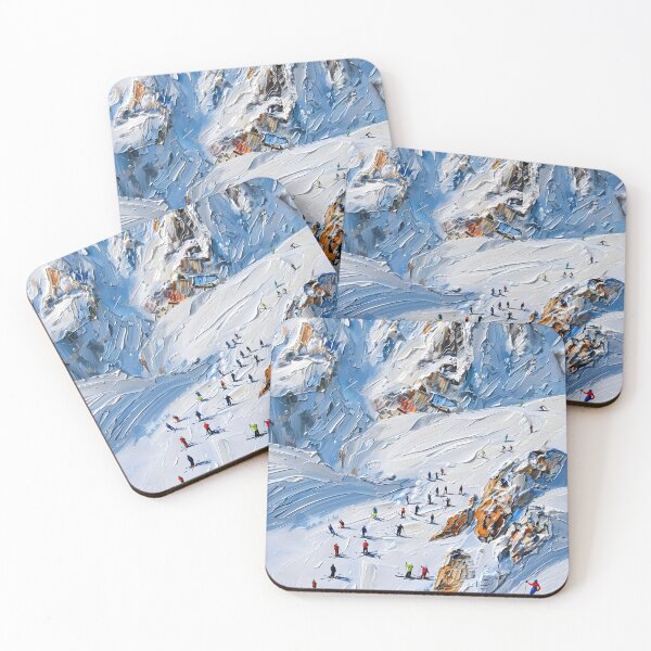 Item preview, Val-d'Isère – Skiers in the alpine winter landscape designed and sold by Artdavesalzburg.
