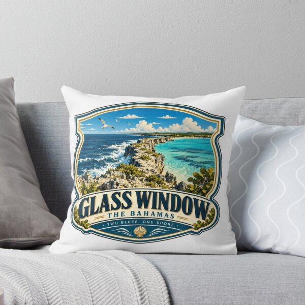 Item preview, Glass Window The Bahamas Two Blues One Shore Travel Vacation Island Souvenir designed and sold by Simsimah26Parks.