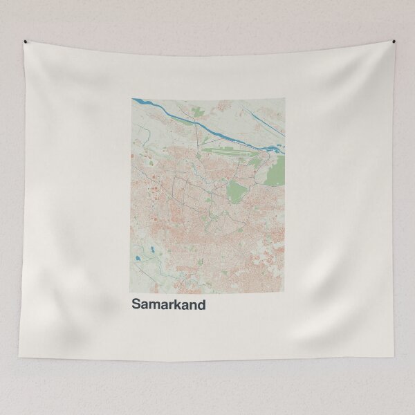 Item preview, Samarkand Minimalistic Map Art designed and sold by MapsNerd.