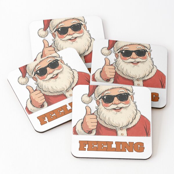Item preview, Feeling Jolly - Cool Retro Santa with Sunglasses Thumbs Up - Funny Vintage Christmas Santa Claus - Retro Holiday Humor Design designed and sold by Foriart.