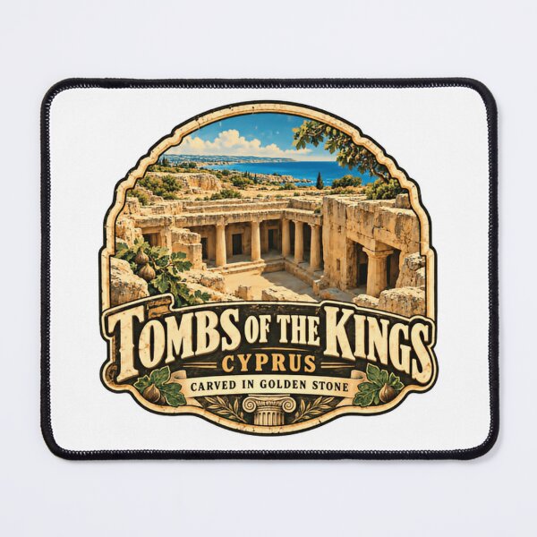 Item preview, Tombs Of The Kings Cyprus Carved In Golden Stone Historical Landmark Travel Souvenir designed and sold by ManilStuck237.