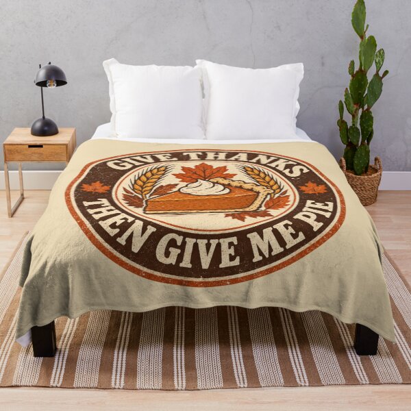 Item preview, Give Thanks Then Give Me Pie Retro Thanksgiving designed and sold by MASMUS27.