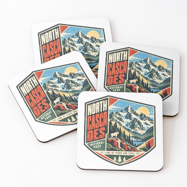 Item preview, North Cascades National Park Land Of Peaks And Pines US National Park Travel Souvenir Washington State Hiking Outdoor Adventure designed and sold by JasonStars123.