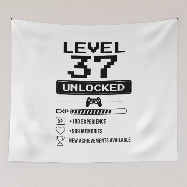 Item preview, Level 37 Unlocked birthday gift designed and sold by NumbersFort.