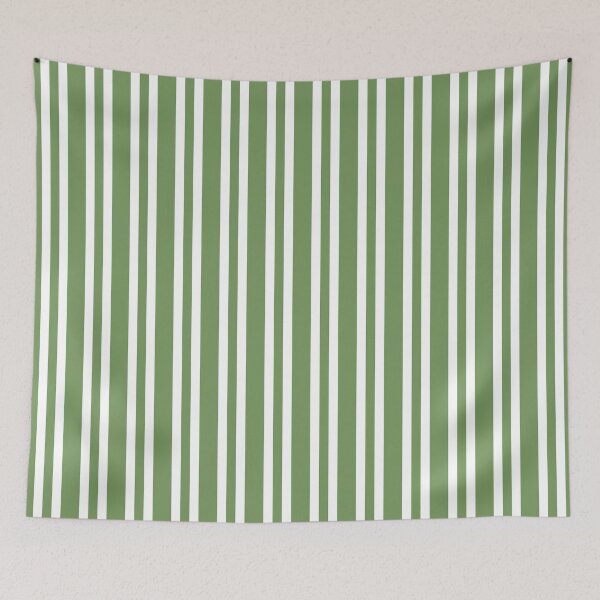 Item preview, Striped Pattern Green White designed and sold by ArtbyDebbieC.