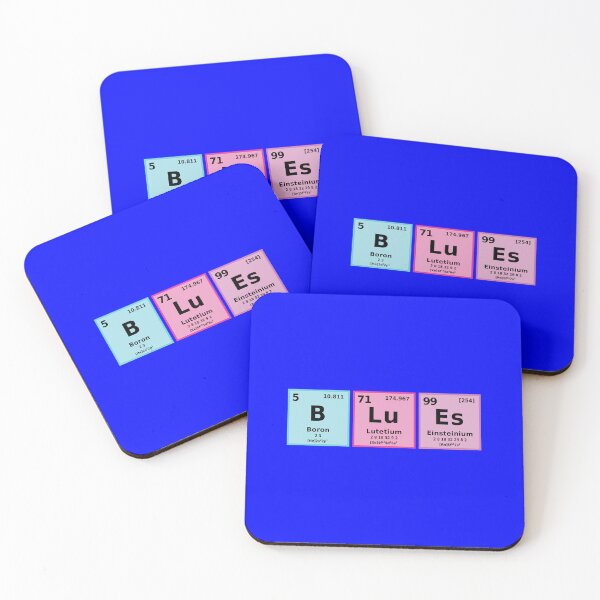 Item preview, Periodic Table BLuEs designed and sold by Karate Octopus.