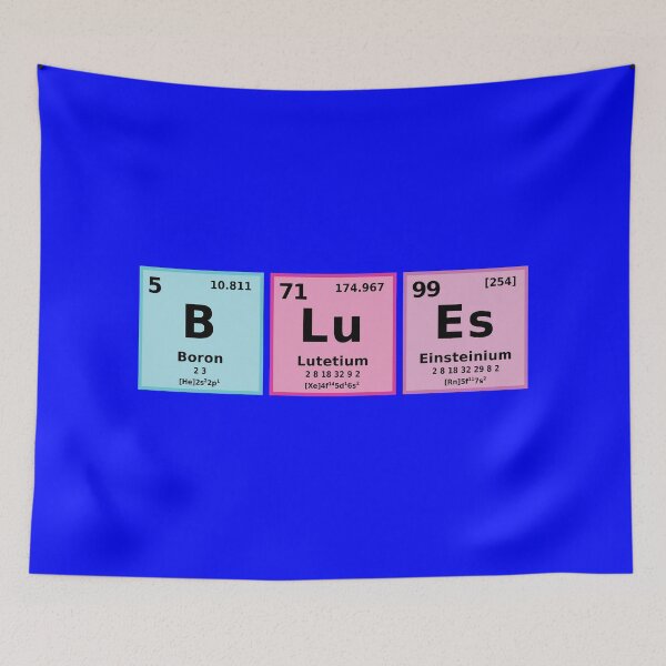Item preview, Periodic Table BLuEs designed and sold by Karate Octopus.