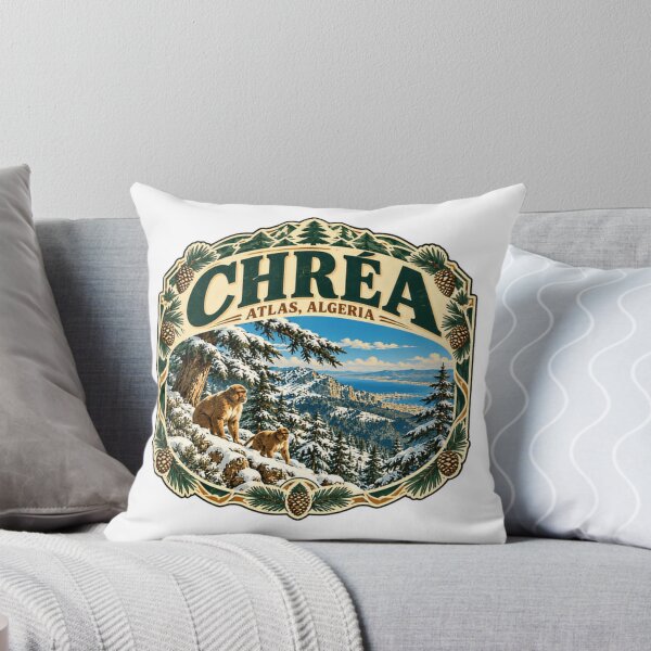 Item preview, Chrea Atlas Algeria National Park Barbary Macaque Winter Mountain Travel Souvenir designed and sold by Simsimah26Parks.