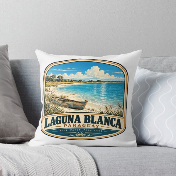 Item preview, Laguna Blanca Paraguay Blue Water Pale Sand Travel Destination South America designed and sold by Simsimah26Parks.