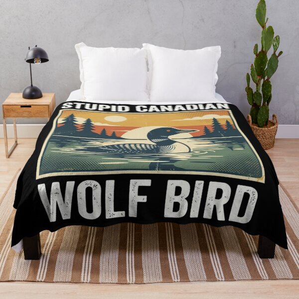 Item preview, Heated Rivalry Stupid Canadian Wolf Bird Ice Hockey Couple Romance designed and sold by ematrosales.