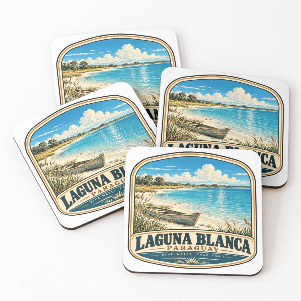 Item preview, Laguna Blanca Paraguay Blue Water Pale Sand Travel Destination South America designed and sold by Simsimah26Parks.