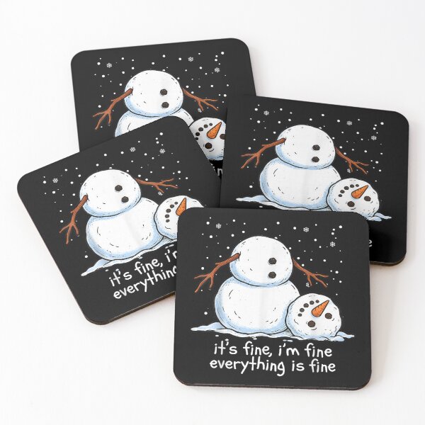 Item preview, Funny Headless Snowman With Sarcastic Winter Quote designed and sold by AnsadoWinu.