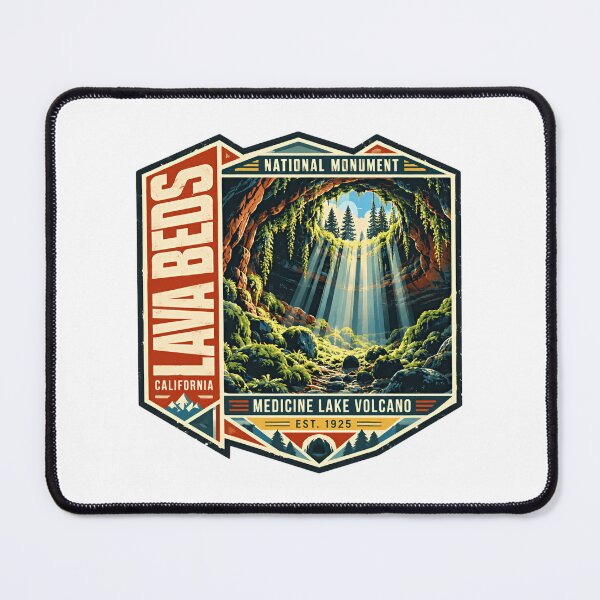 Item preview, Lava Beds California National Monument Medicine Lake Volcano Est. 1925 National Park Traveler designed and sold by NeedForParks.