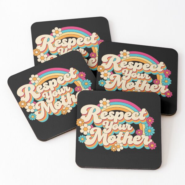 Item preview, Respect Your Mother - Retro Rainbow Floral designed and sold by Panita-Comics.