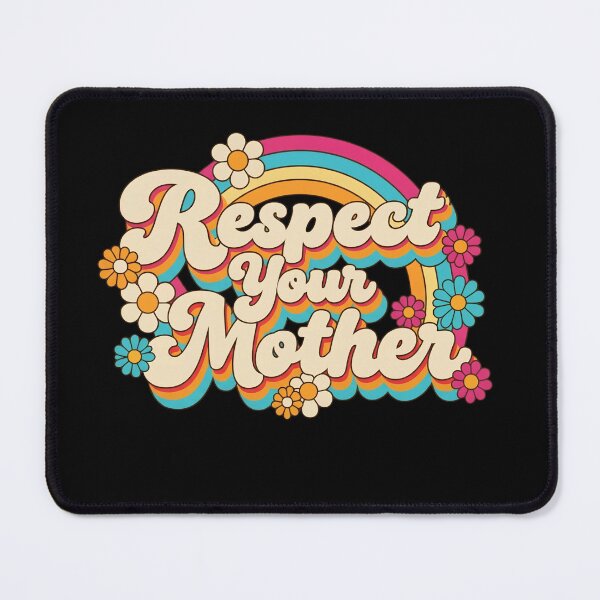 Item preview, Respect Your Mother - Retro Rainbow Floral designed and sold by Panita-Comics.