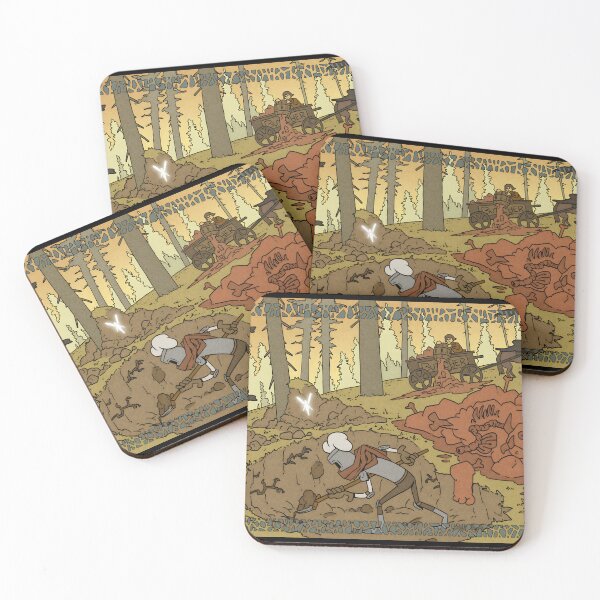 Item preview, Epic Skeleton Digging Cartoon with Butcher Wagon designed and sold by fibiiistd.