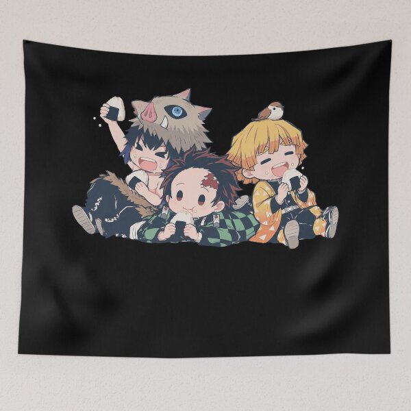 Item preview, Demon Slayer Chibi Trio designed and sold by Dorisiseockett.