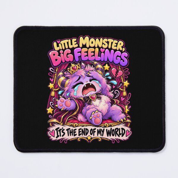 Item preview, LMBF - Dramatic Cute Monster It's the End of My World designed and sold by aventi24.