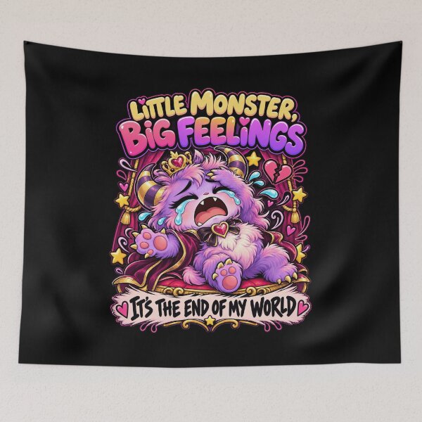 Item preview, LMBF - Dramatic Cute Monster It's the End of My World designed and sold by aventi24.