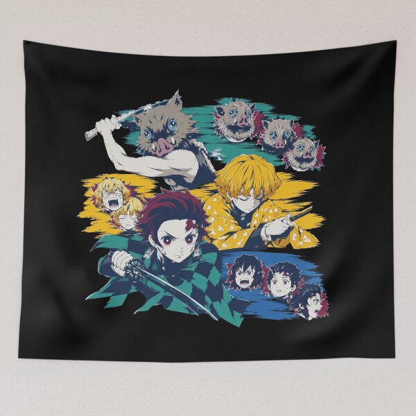 Item preview, Demon Slayer Faces designed and sold by DelihGarcia.