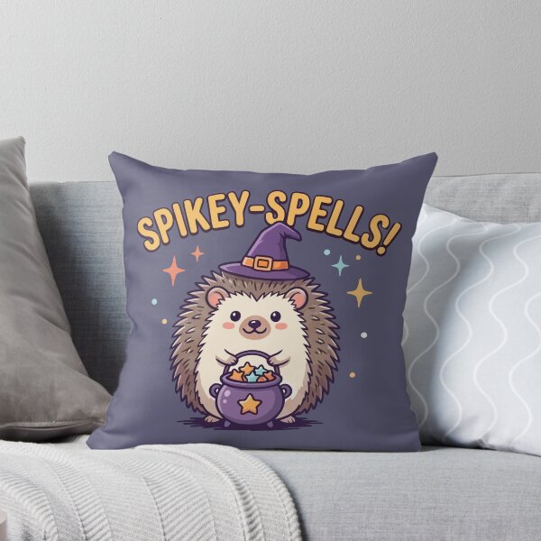 Item preview, Spikey Spells Cute Hedgehog Witch Halloween Magic Art designed and sold by Amir Faysal.