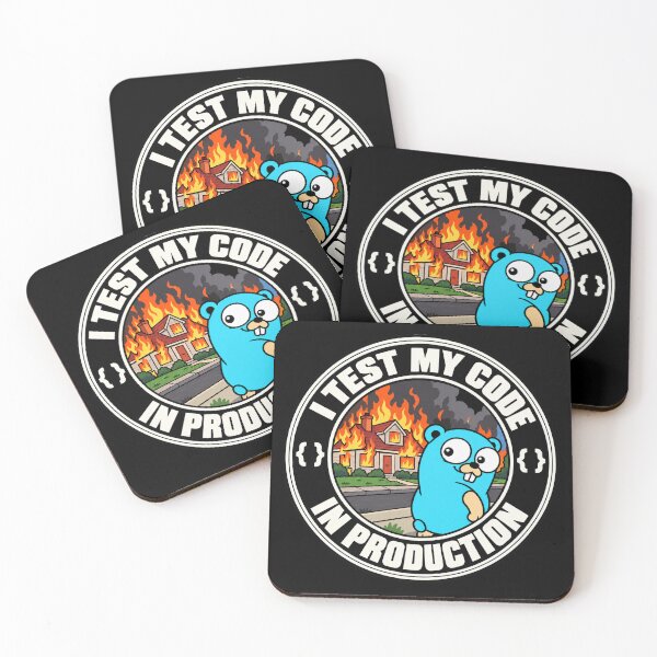 Item preview, Golang gopher mascot Go language production meme designed and sold by Olena Du.