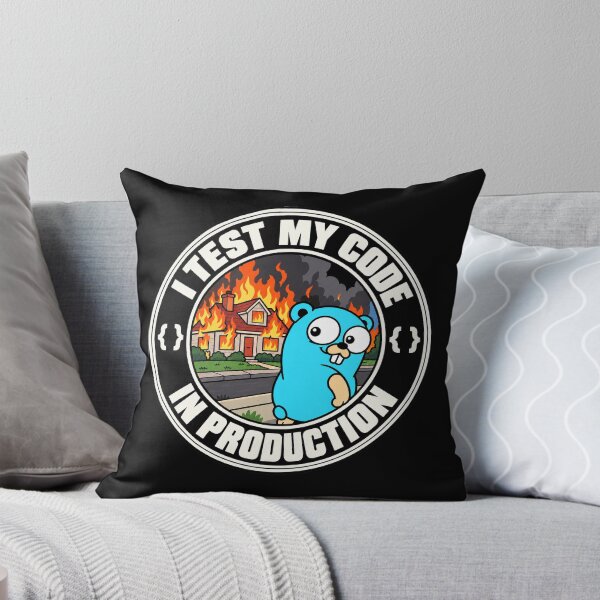 Item preview, Golang gopher mascot Go language production meme designed and sold by Olena Du.
