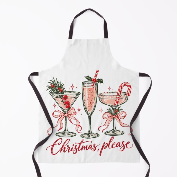 Item preview, Pink Christmas Cocktails With Festive Bows designed and sold by AnsadoWinu.