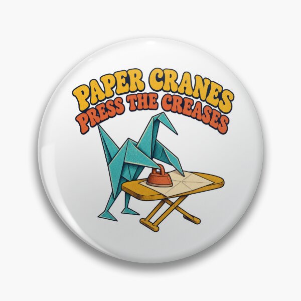 Item preview, Origami Crane Carefully Ironing Its Spare Paper designed and sold by Pixdot.