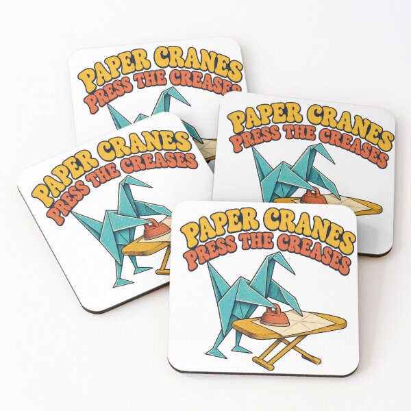 Item preview, Origami Crane Carefully Ironing Its Spare Paper designed and sold by Pixdot.